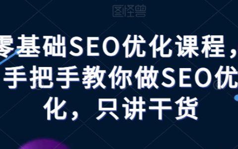零基础SEO教程：手把手实操优化，纯干货分享，快速掌握SEO技巧