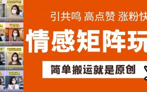 揭秘！轻松搬运情感矩阵：快速涨粉、带货、起号的高效玩法