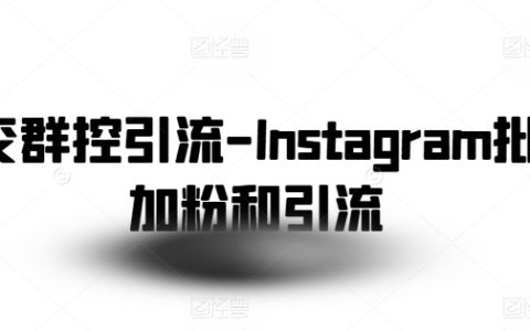 Instagram群控引流：轻松实现批量加粉和引流，提升营销效果