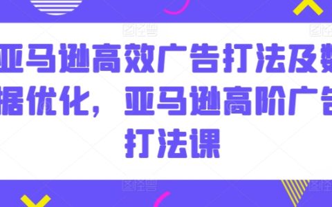 亚马逊广告攻略:高效打法与数据优化技巧,亚马逊高级广告策略课程