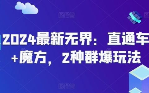 2024全新无界:直通车与魔方的双重群爆策略秘籍
