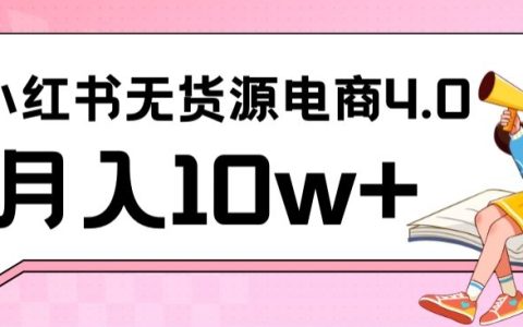 小红书新电商实战攻略：无货源起步，月入10万+实战教程，联合抖音高效增收益【深度解析】