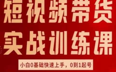 【实战教程】短视频直播带货入门,小白零基础快速掌握好物分享技巧,从零开始打造爆款账号