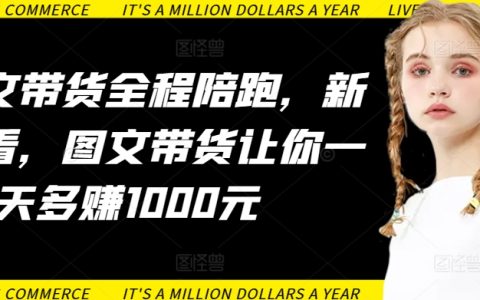 AI图文带货全程陪跑营：新手指南，图文营销技巧，每日额外收入1000元实操教程