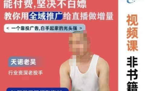 天诺老吴全域推广课程解析:拒绝白嫖,掌握全域推广策略,助力直播增长