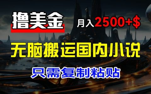 揭秘高收益美金搬运项目:一键复制国内爽文,新手轻松月入3000+美金,快速上手指南