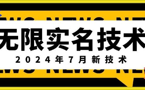 2024年7月震撼发布:无限实名技术新突破,独家最新口子揭秘,颠覆传统,外面收费888-3688的技术