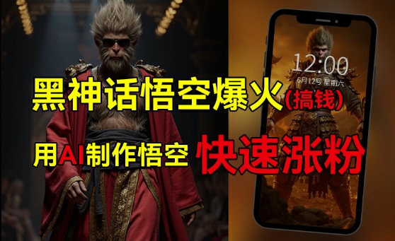《黑神话：悟空》热潮席卷而来，抓住AI红利轻松实现财富增长，揭秘多种热门变现途径