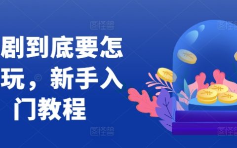 短剧制作入门教程,新手如何玩转短剧行业的实操指南