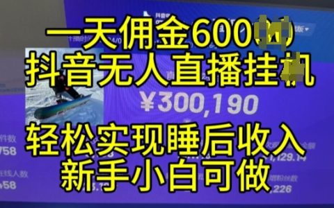 2024年11月抖音无人直播带货技巧,小白轻松入门,24小时无间断收益实现被动收入【揭秘】