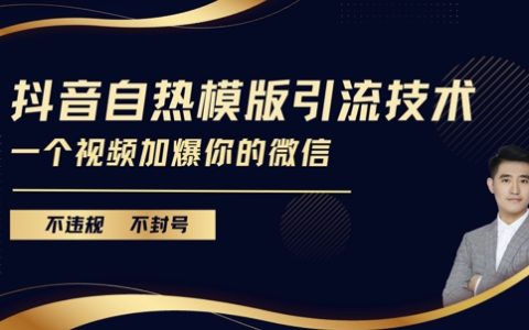 抖音最新自动生成模板引流方法，安全合规不封号，单个视频助力微信粉丝暴涨【揭秘】