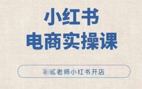 小红薯电商教程：手把手教你小红书店铺开设与运营实战