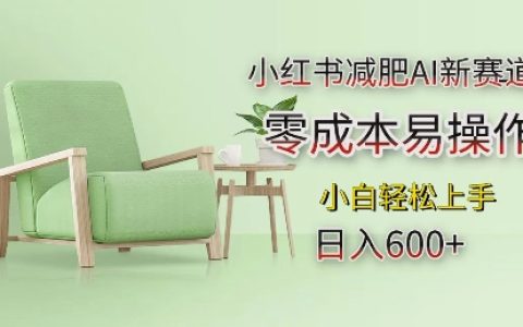 揭秘小红书减肥新商机：零成本AI项目助力日入多单，小白轻松操作指南（含实用技巧）