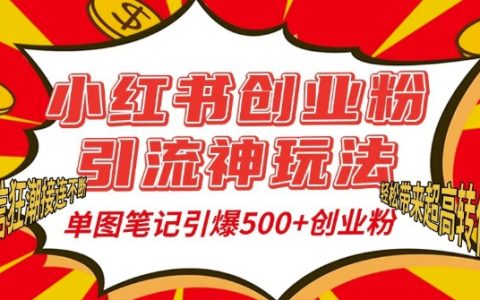 单图笔记引爆精准创业粉丝,小红书引流技巧助力500+用户私信狂潮