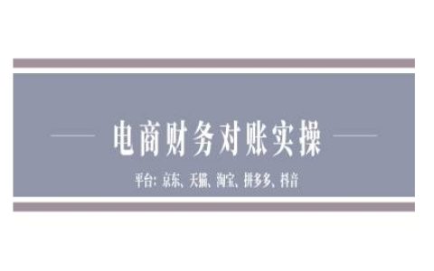 电商财务管理实战教程:京东、天猫、淘宝、拼多多及抖音平台财务对账指南