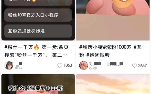 教你抖音三天涨千粉,没有成本