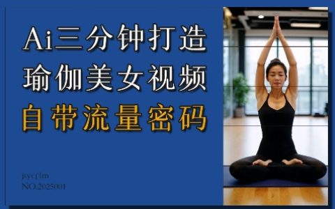 AI三分钟制作瑜伽美女教程视频，轻松吸引海量流量，全方位教学揭秘