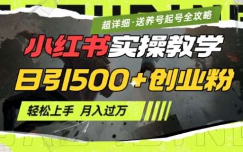 2025小红书/抖音双平台创业粉矩阵：AI爆款文案日引500+实操，小白7天起号月入过万