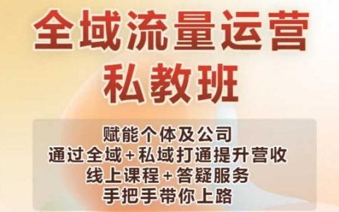 2025全域流量矩阵实战课:公域日引1000+精准流量+私域闭环变现系统,小白月入5W+
