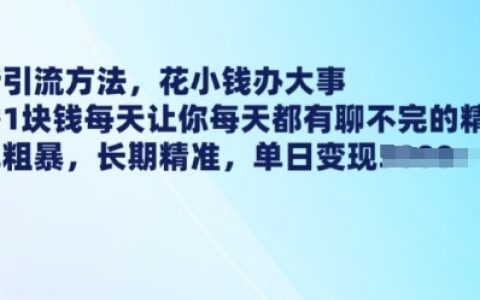 简单粗暴!1元低成本日引200+创业粉,长期精准获客SEO优化全攻略