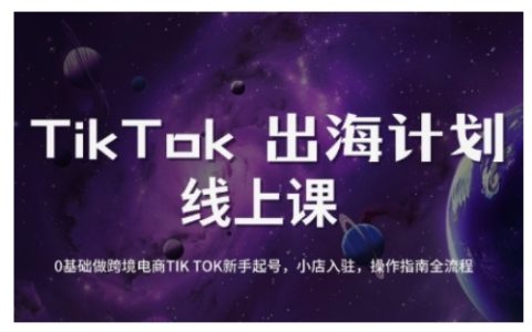 TikTok跨境电商入门到精通：0基础新手起号+小店入驻+运营实操全流程指南