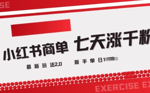 揭秘小红书商单2.0!3天粉丝破千,单日高效变现技巧分享