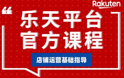 乐天平台官方课程-店铺运营基础指导