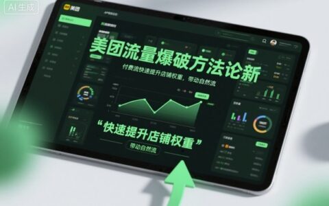 美团流量爆破方法论，付费流快速提升店铺权重，带动自然流