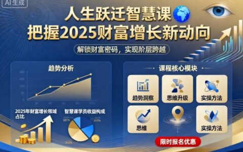 人生跃迁智慧课，把据2025财富增长新动向