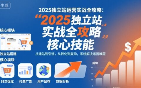 2025独立站运营实战全攻略，一站式掌握独立站运营核心技能