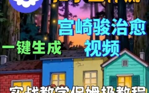 Coze扣子智能体工作流一键生成宫崎骏治愈视频，全流程保姆级教学