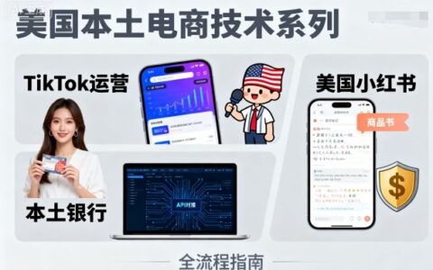 美国本土电商技术，Tiktok 运营篇+美国小红书篇+本土银行篇