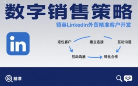 数字销售策略领英LinkedIn外贸精准客户开发