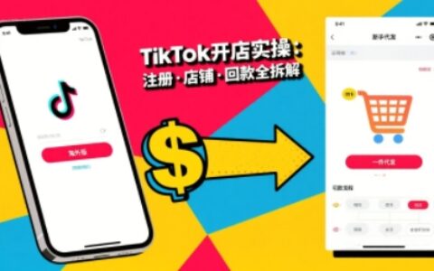 TikTok从开店到投流的进阶课，从基础实操到高阶技巧一网打尽