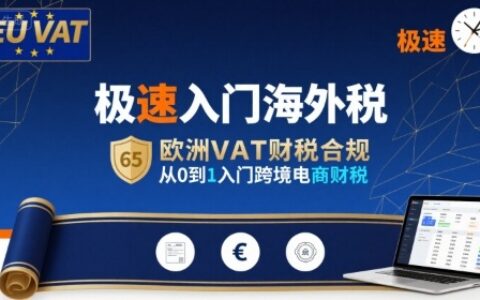 极速入门海外税，欧洲VAT财税合规，从0到1入门跨境电商财税