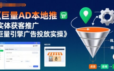 巨量AD本地推实体获客推广，巨量引擎广告投放实操