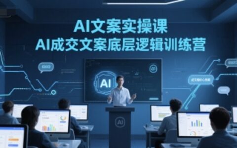 AI文案实操课，AI成交文案底层逻辑训练营