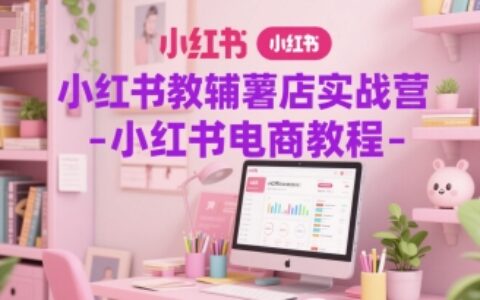 小红书教辅薯店实战营-小红书电商教程