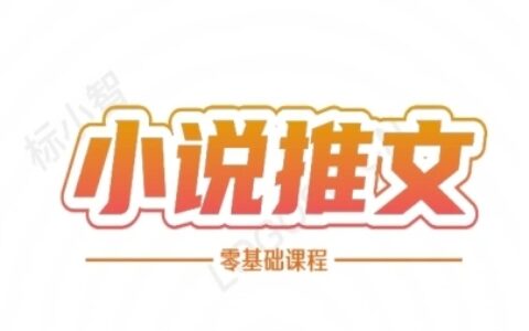小说推文全流程课程-小说推文零基础教程