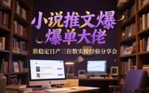 小说推文爆单大佬稳定日产三位数实操经验分享会