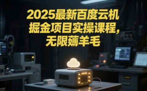 2025最新百度云机掘金项目实操课程单窗口保底5-10元月收益单窗口150+【揭秘】