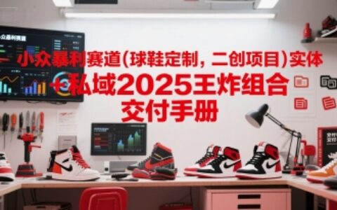小众暴利赛道(球鞋定制，二创项目)实体+私域2025王炸组合  交付手册