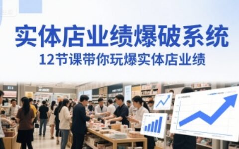 实体店业绩爆破系统，12节课带你玩爆实体店业绩，一套生意人必须掌握的印钞技术(音频)