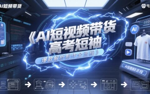 AI短视频带货高考短袖爆款解析制作全流程
