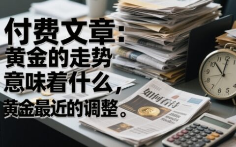 付费文章：黄金的走势意味着什么，如何看待黄金最近的调整