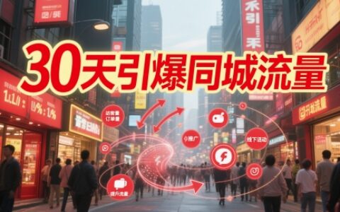 30天引爆同城流量：团购篇 认知篇 流量篇 来客篇 达人篇 老板人设IP篇 投流篇