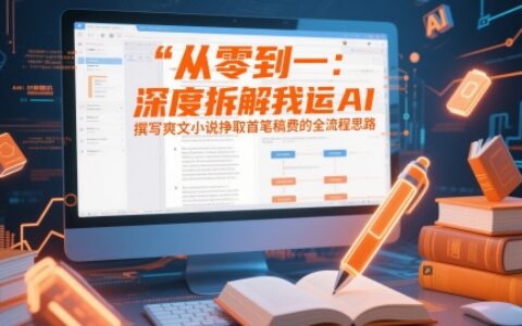 从零到一：深度拆解我运用AI撰写爽文小说挣取首笔稿费的全流程思路