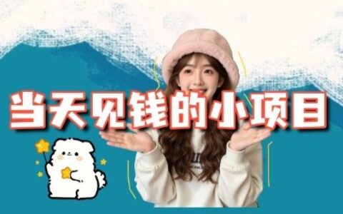 当天能收益的3个小项目拆解_包括平台+操作流程