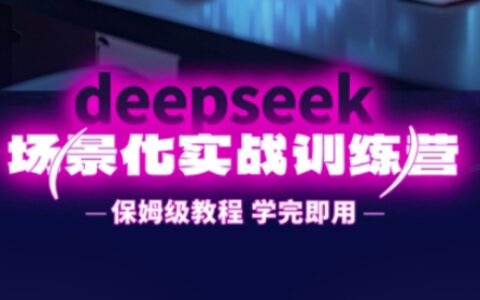 DeepSeek场景化实战训练营，保姆级教程，学完即用，手把手教你用DeepSeek提升效率