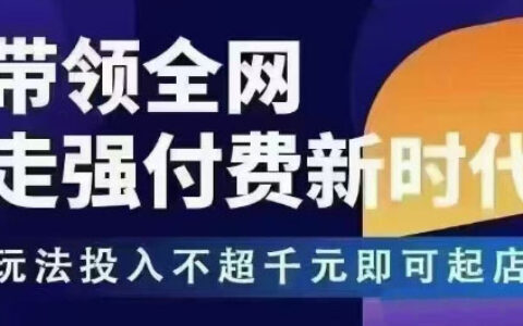 王校长拼多多无限活动流，带领全网走强付费新时代，玩法投入不超千元即可起店